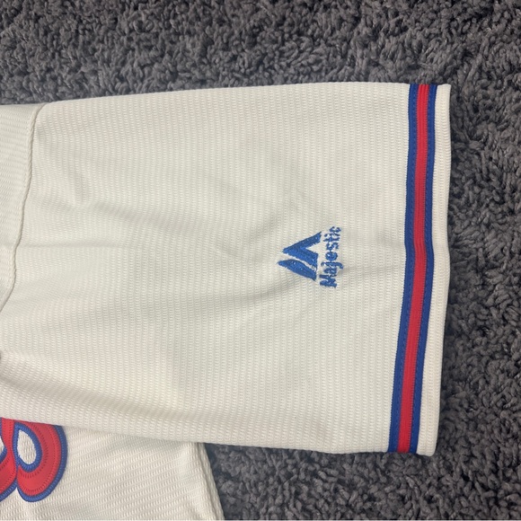 Philadelphia Phillies Majestic Jersey Men's Small MLB Baseball Rhys Hoskins #17 - Picture 3 of 8